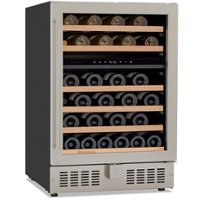 Wine Enthusiast S 24” Undercounter Dual Zone Wine Cellar, SS RH - Stainless Steel - Front_Zoom