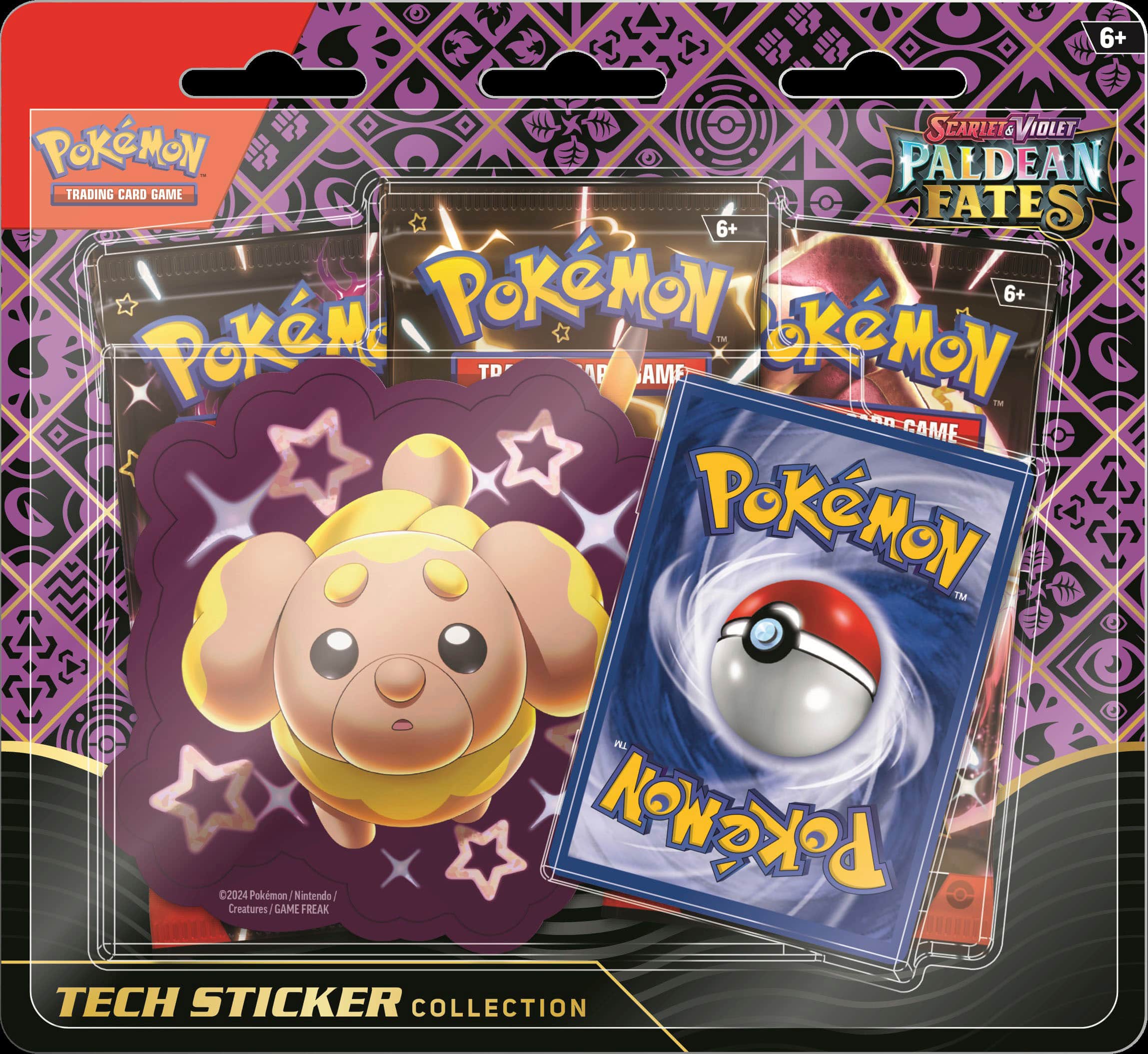 Angle. Pokémon - Trading Card Game: Scarlet & Violet—Paldean Fates Tech Sticker Collection - Styles May Vary.