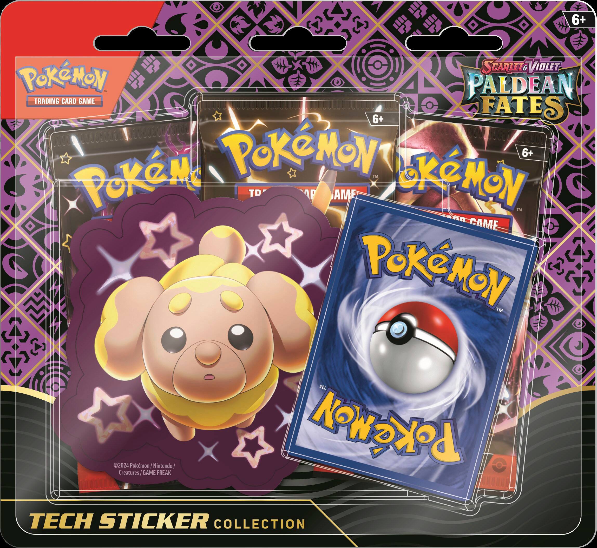 Angle. Pokémon - Trading Card Game: Scarlet & Violet—Paldean Fates Tech Sticker Collection - Styles May Vary.