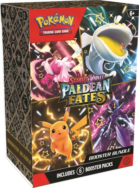 Front. Pokémon - Trading Card Game: Scarlet & Violet—Paldean Fates 6pk Booster Bundle.