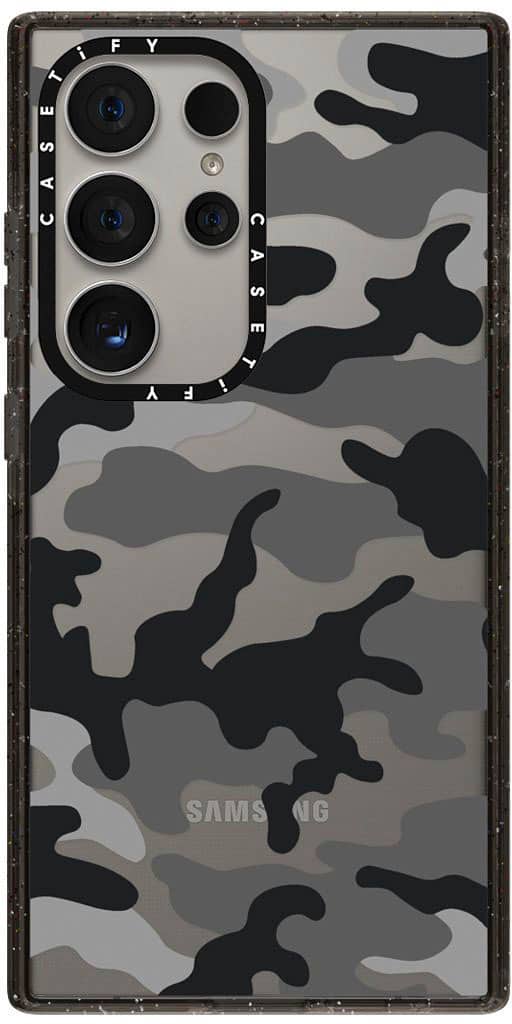 CASETiFY - Impact Case for Samsung Galaxy S24 Ultra - Camo Over Black - Front_Zoom