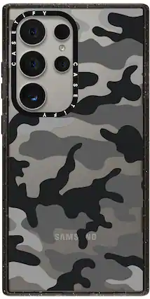 Front. CASETiFY - Impact Case for Samsung Galaxy S24 Ultra - Camo Over Black.