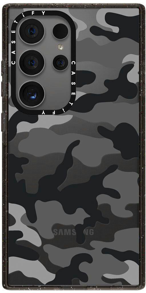 Alt View 1. CASETiFY - Impact Case for Samsung Galaxy S24 Ultra - Camo Over Black.