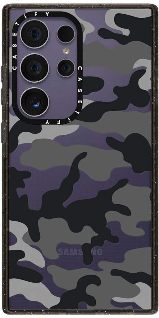 Alt View 3. CASETiFY - Impact Case for Samsung Galaxy S24 Ultra - Camo Over Black.