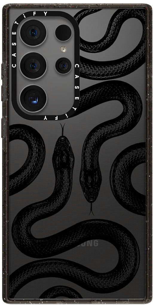 CASETiFY - Impact Case for Samsung Galaxy S24 Ultra - Black Kingsnake