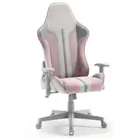 X Rocker - Mysa PC Gaming Chair - Gray/Pink - Front_Zoom