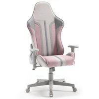 X Rocker - Mysa PC Gaming Chair - Gray/Pink - Front_Zoom