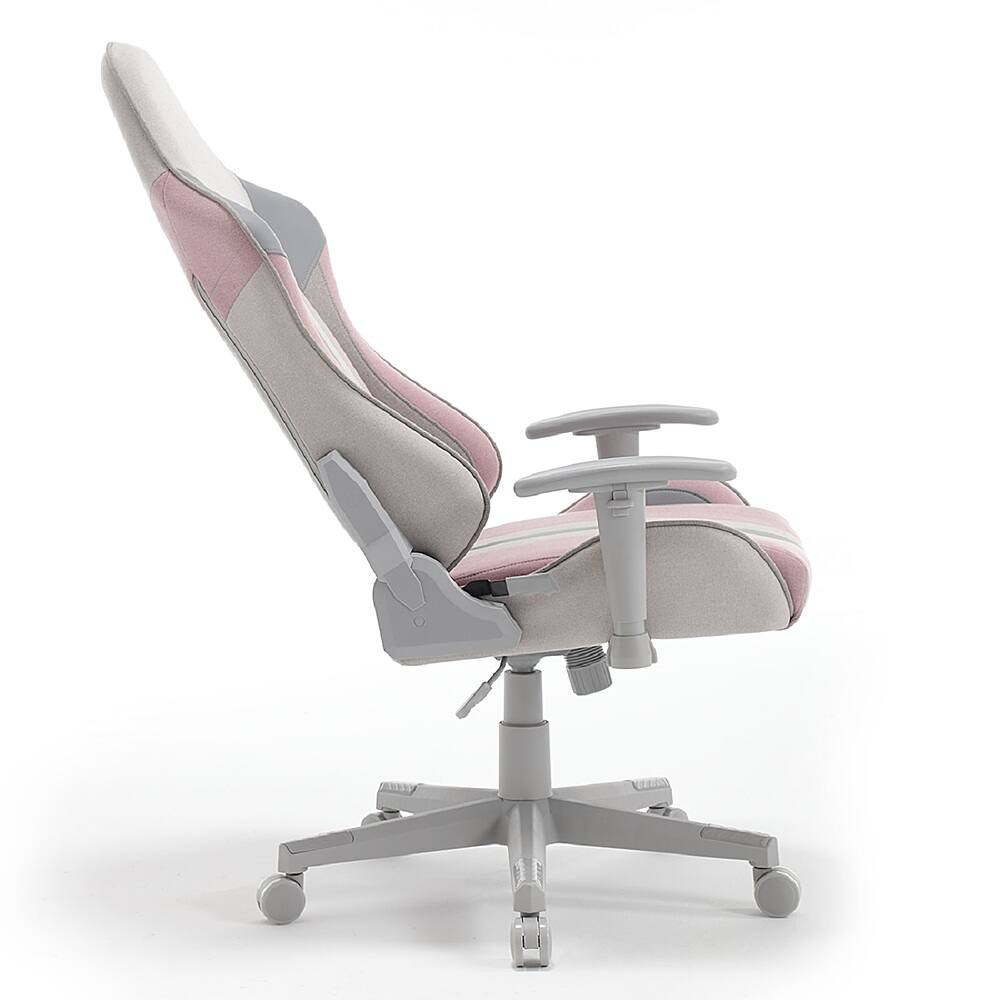 Alt View 11. X Rocker - Mysa PC Gaming Chair - Gray/Pink.