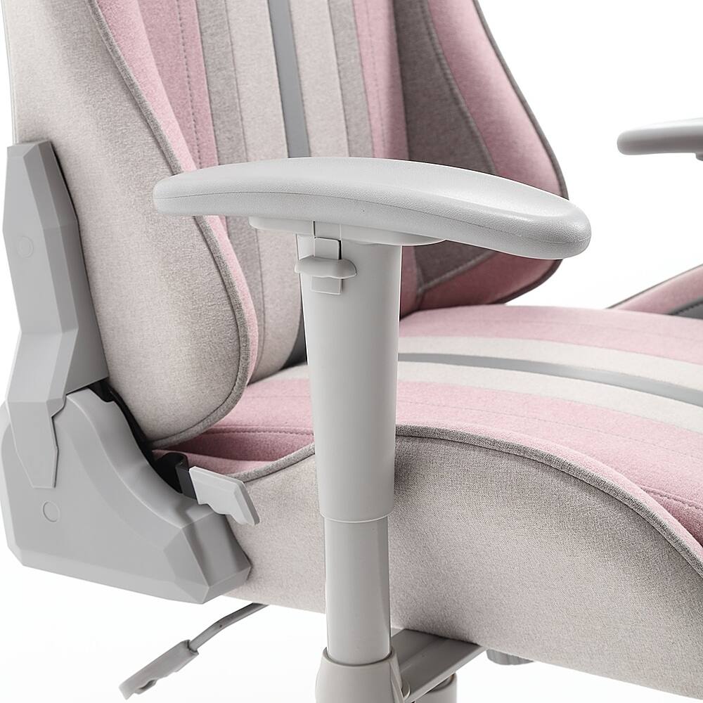 Alt View 17. X Rocker - Mysa PC Gaming Chair - Gray/Pink.