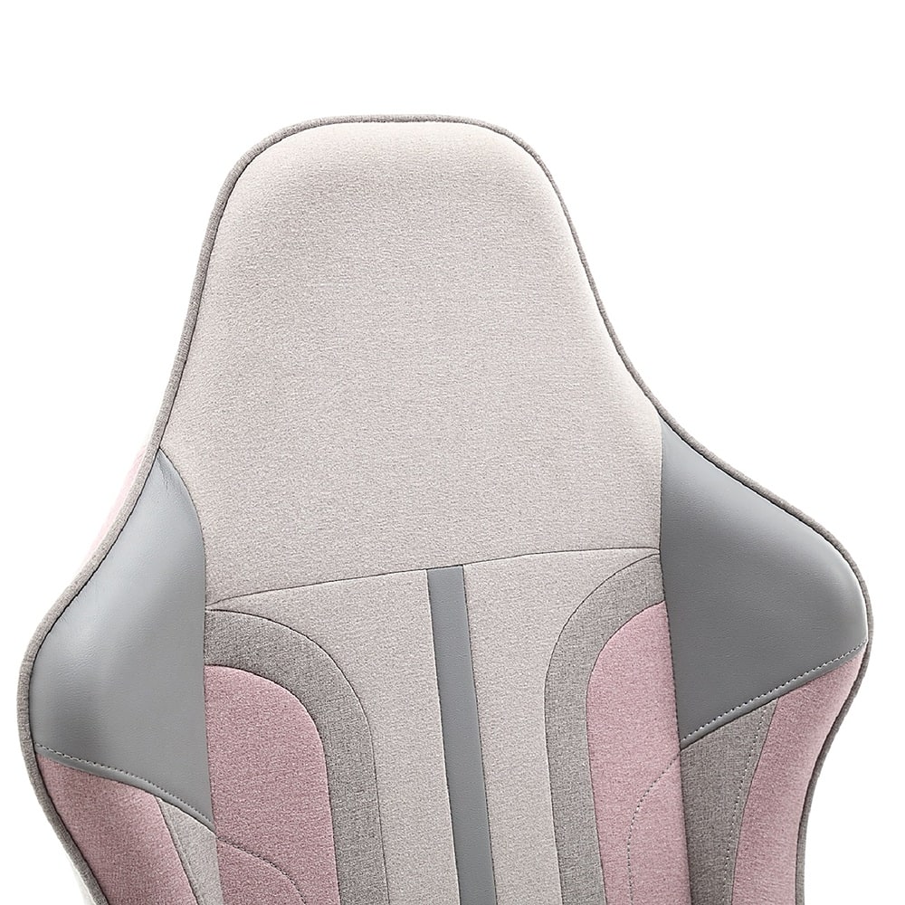 Alt View 19. X Rocker - Mysa PC Gaming Chair - Gray/Pink.