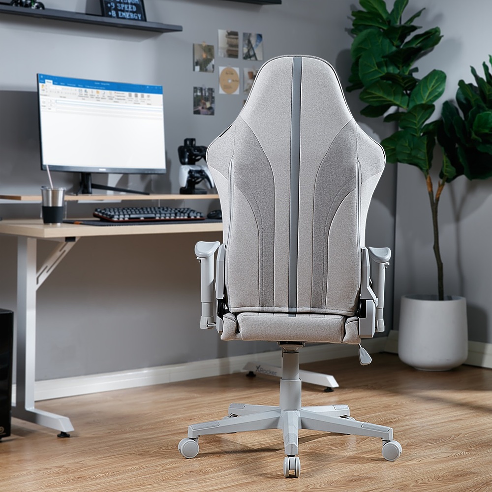 Alt View 15. X Rocker - Mysa PC Gaming Chair - Gray.