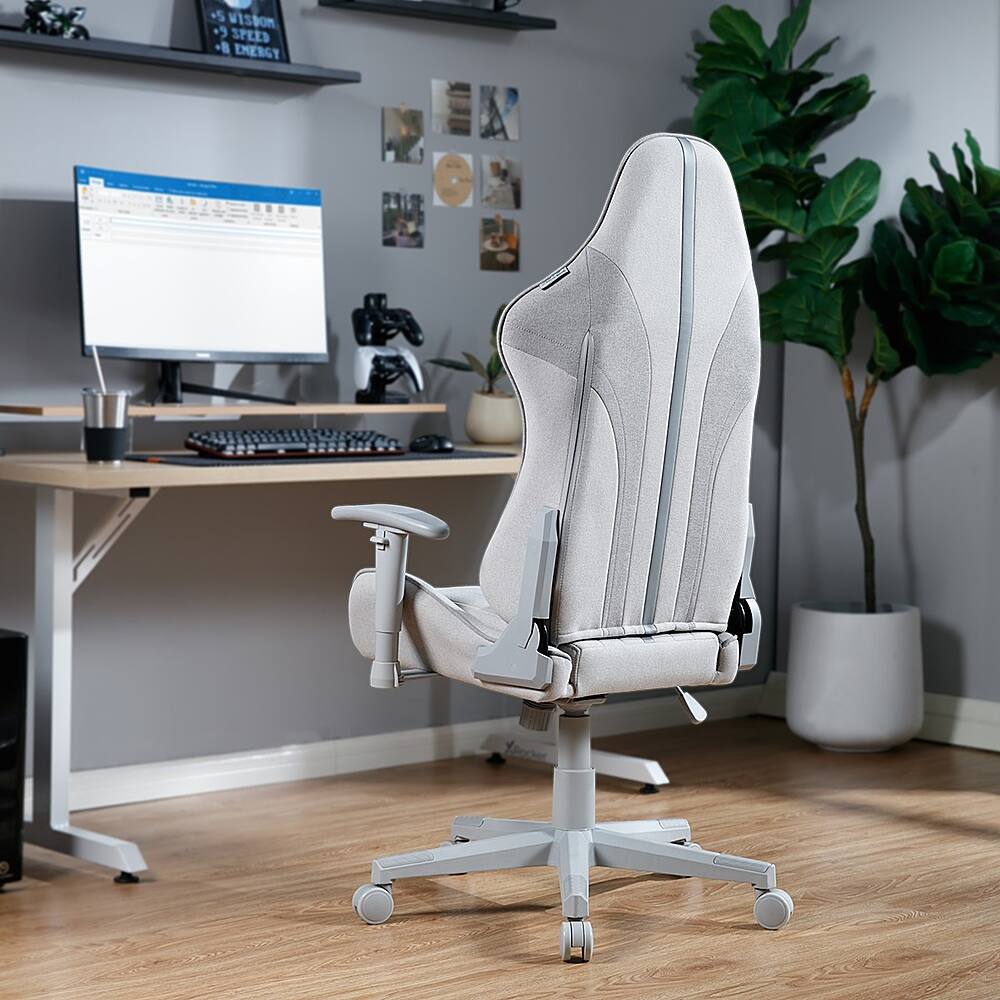 Alt View 16. X Rocker - Mysa PC Gaming Chair - Gray.