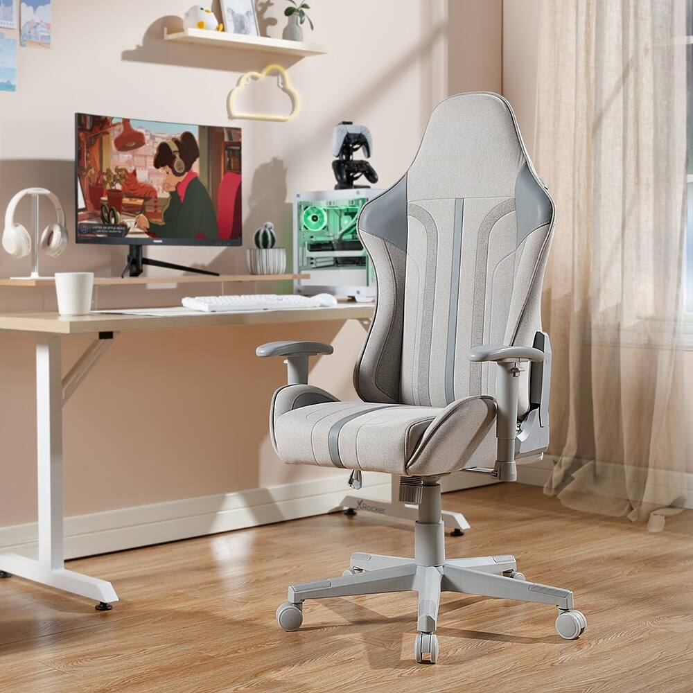 Alt View 19. X Rocker - Mysa PC Gaming Chair - Gray.