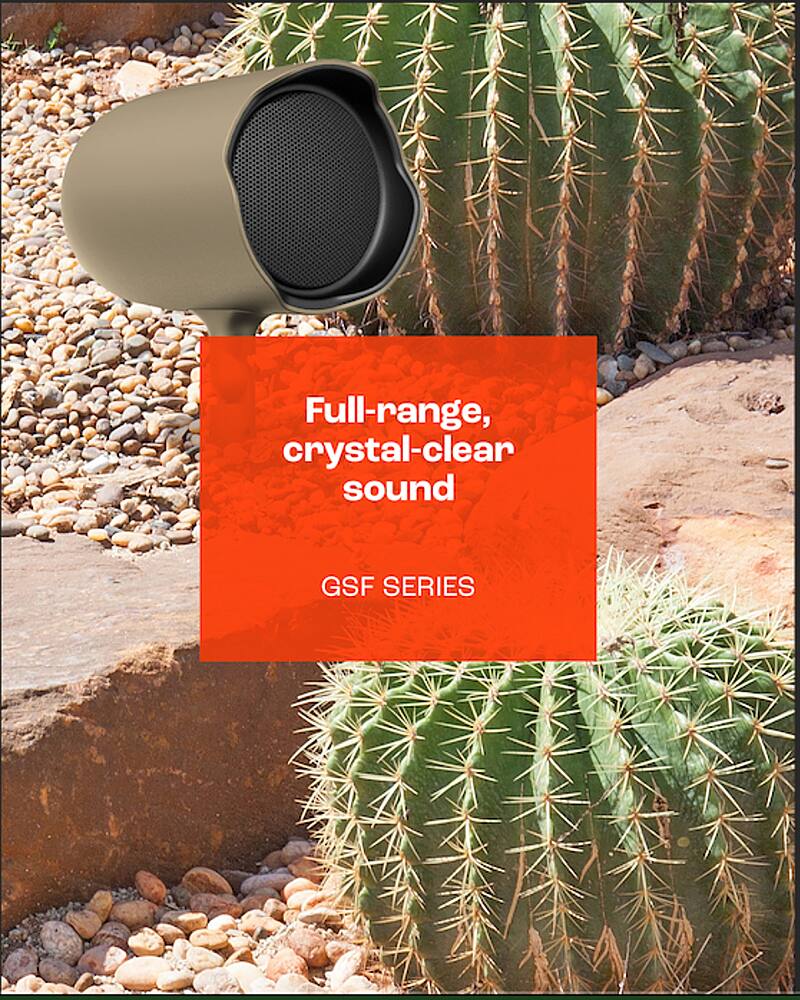 Full-range, crystal-clear sound GSF SERIES