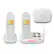Angle. Ooma - Telo Senior Phone Bundle with Internet Home Phone Service and 2 Amplified Cordless Handsets - White.