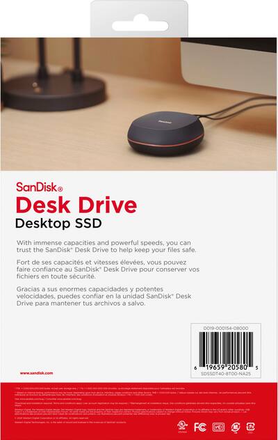 SANDISK 8TB Desk Drive USB Type C Desktop External SSD Black SANDISK 8TB Desk Drive USB Type C Desktop External SSD Black