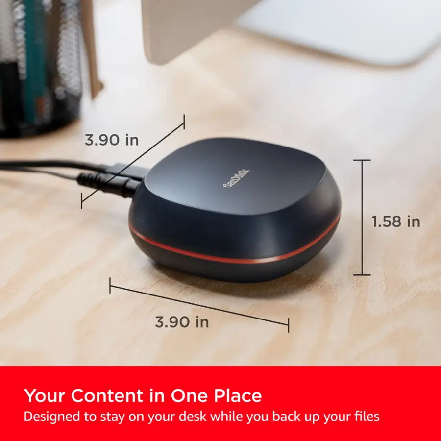 Your Content in One Place Designed to stay on your desk while you back up your files.