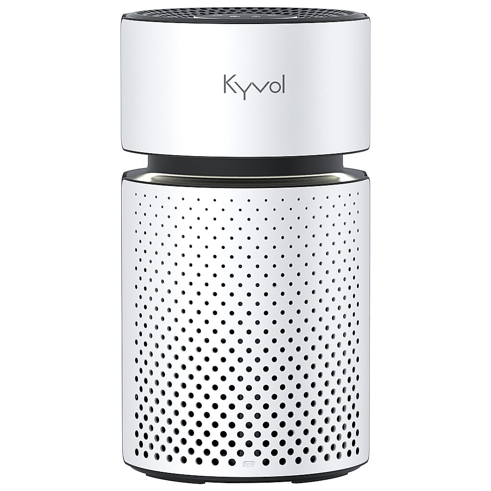 Front. Kyvol - 215 Sq. Ft P5 HEPA Air Purifier - White.