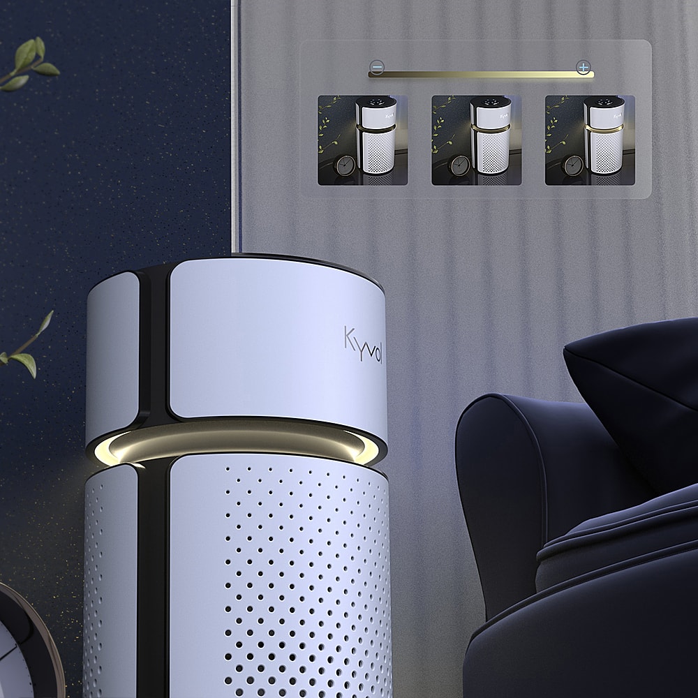 Alt View 15. Kyvol - 215 Sq. Ft P5 HEPA Air Purifier - White.