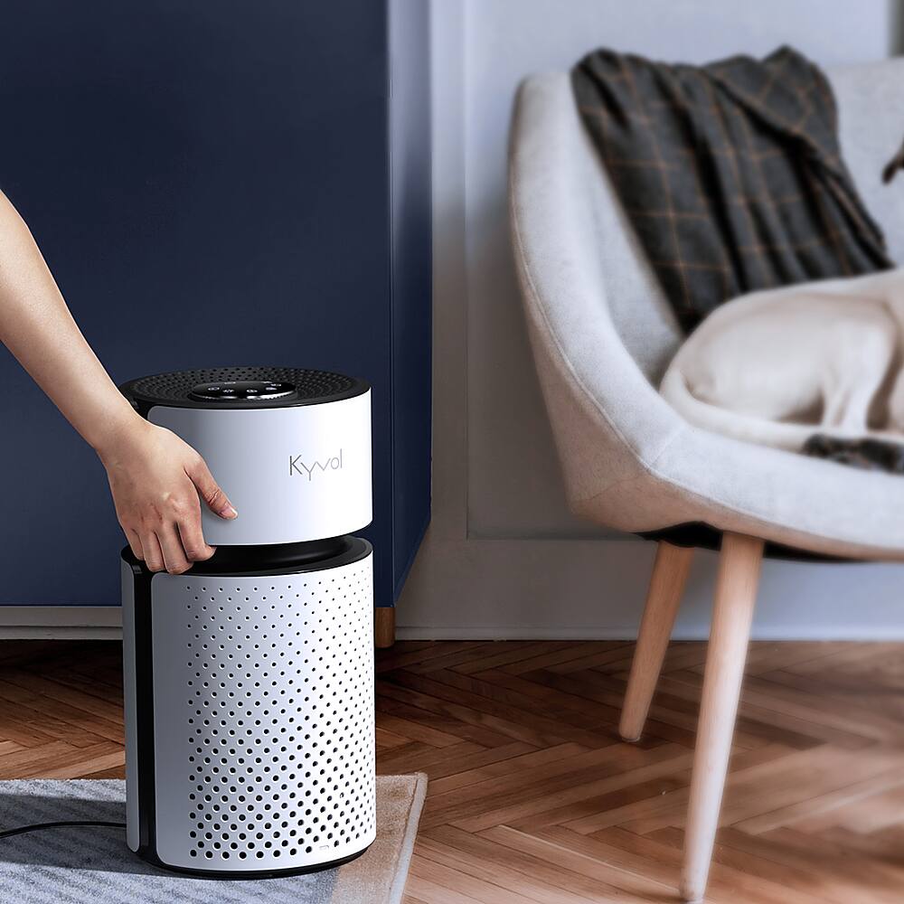 Alt View 16. Kyvol - 215 Sq. Ft P5 HEPA Air Purifier - White.