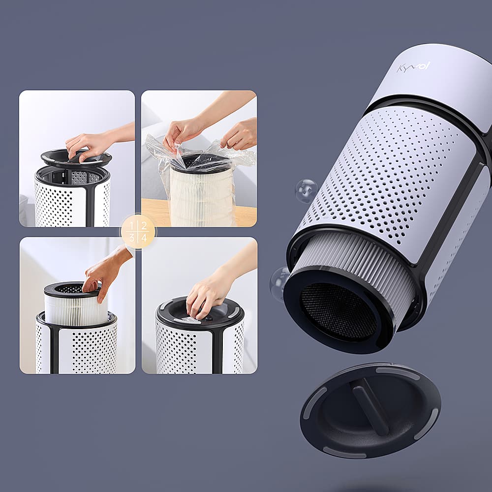 Alt View 17. Kyvol - 215 Sq. Ft P5 HEPA Air Purifier - White.