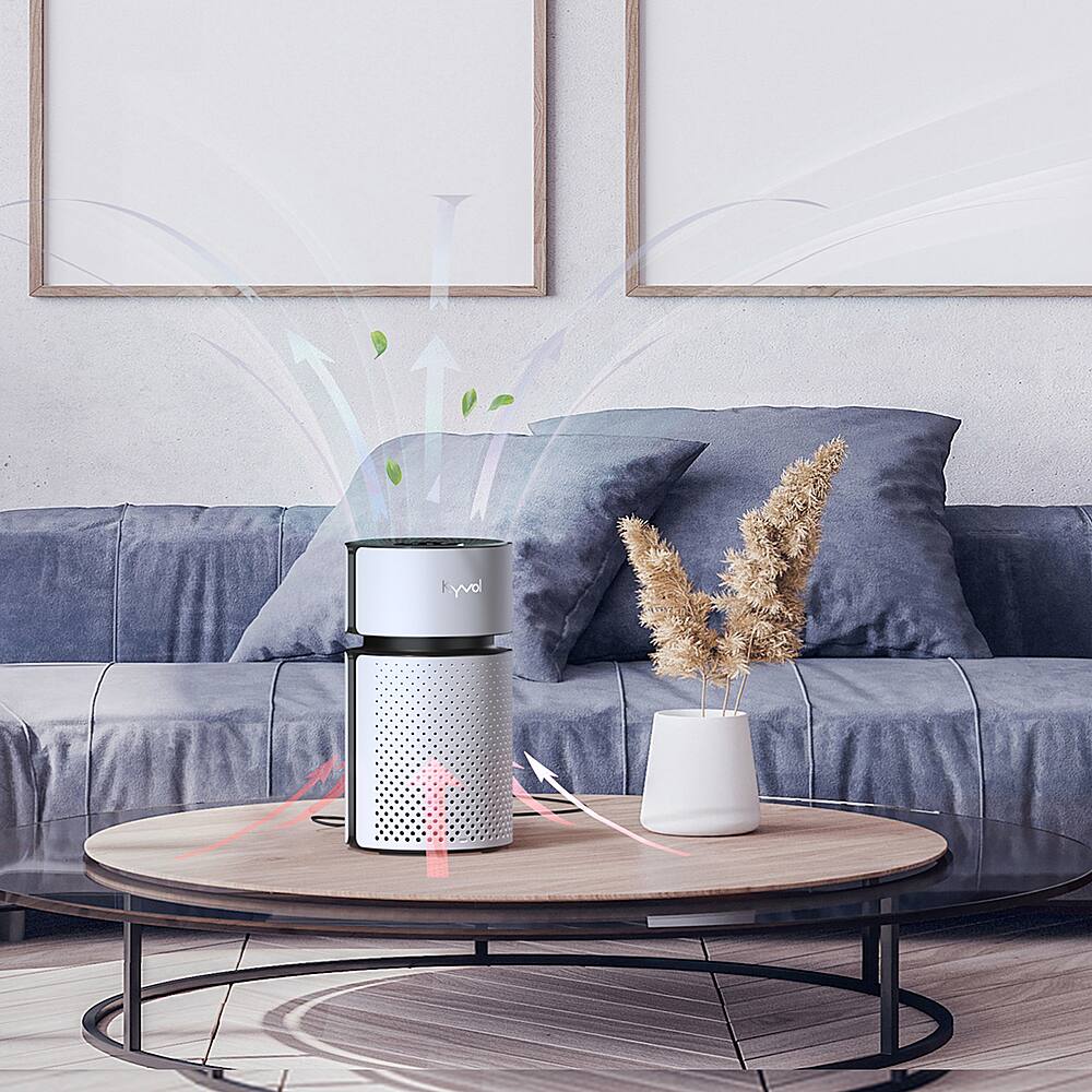 Alt View 19. Kyvol - 215 Sq. Ft P5 HEPA Air Purifier - White.