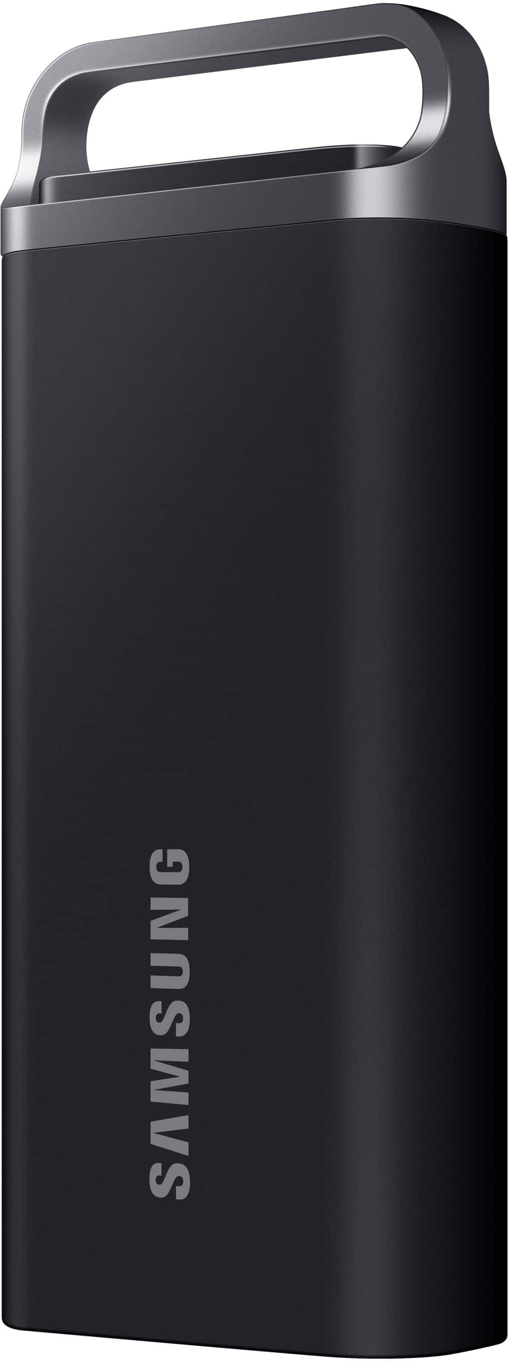 Alt View 12. Samsung - T5 EVO Portable SSD 8TB, Up to 460MB/s , USB 3.2 Gen 1, Ideal use for Gamers & Creators - Black.