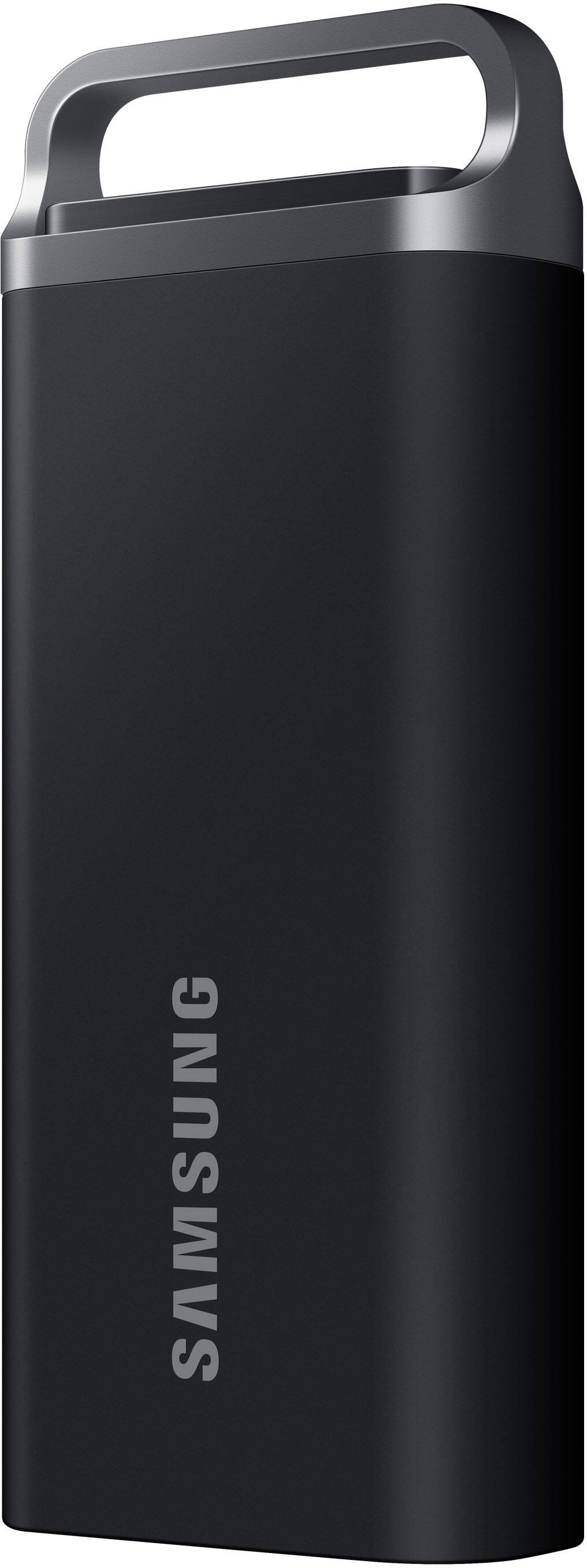 Alt View 12. Samsung - T5 EVO Portable SSD 8TB, Up to 460MB/s , USB 3.2 Gen 1, Ideal use for Gamers & Creators - Black.