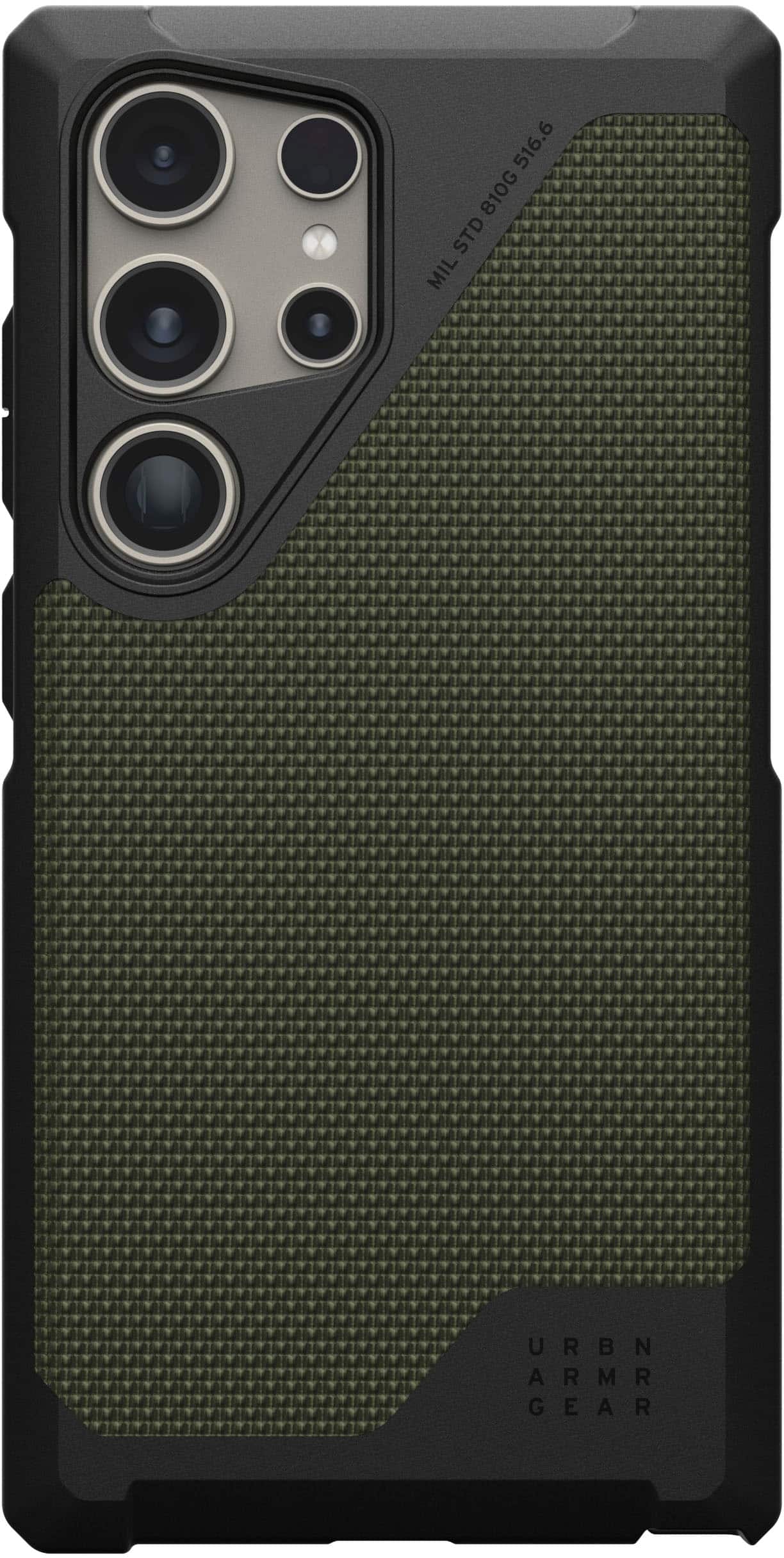 Left. UAG - Metropolis LT w/Magnet Kevlar for Galaxy S24 Ultra - Olive.
