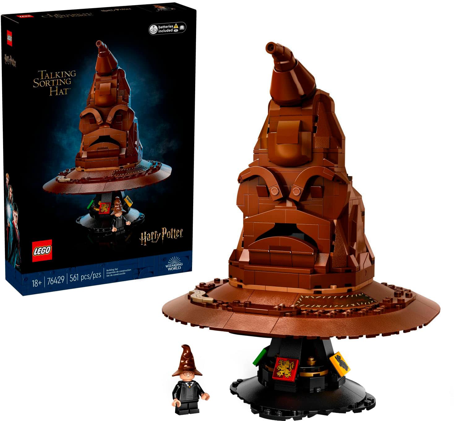 LEGO - Harry Potter Talking Sorting Hat Build and Display Set 76429 - Front_Zoom