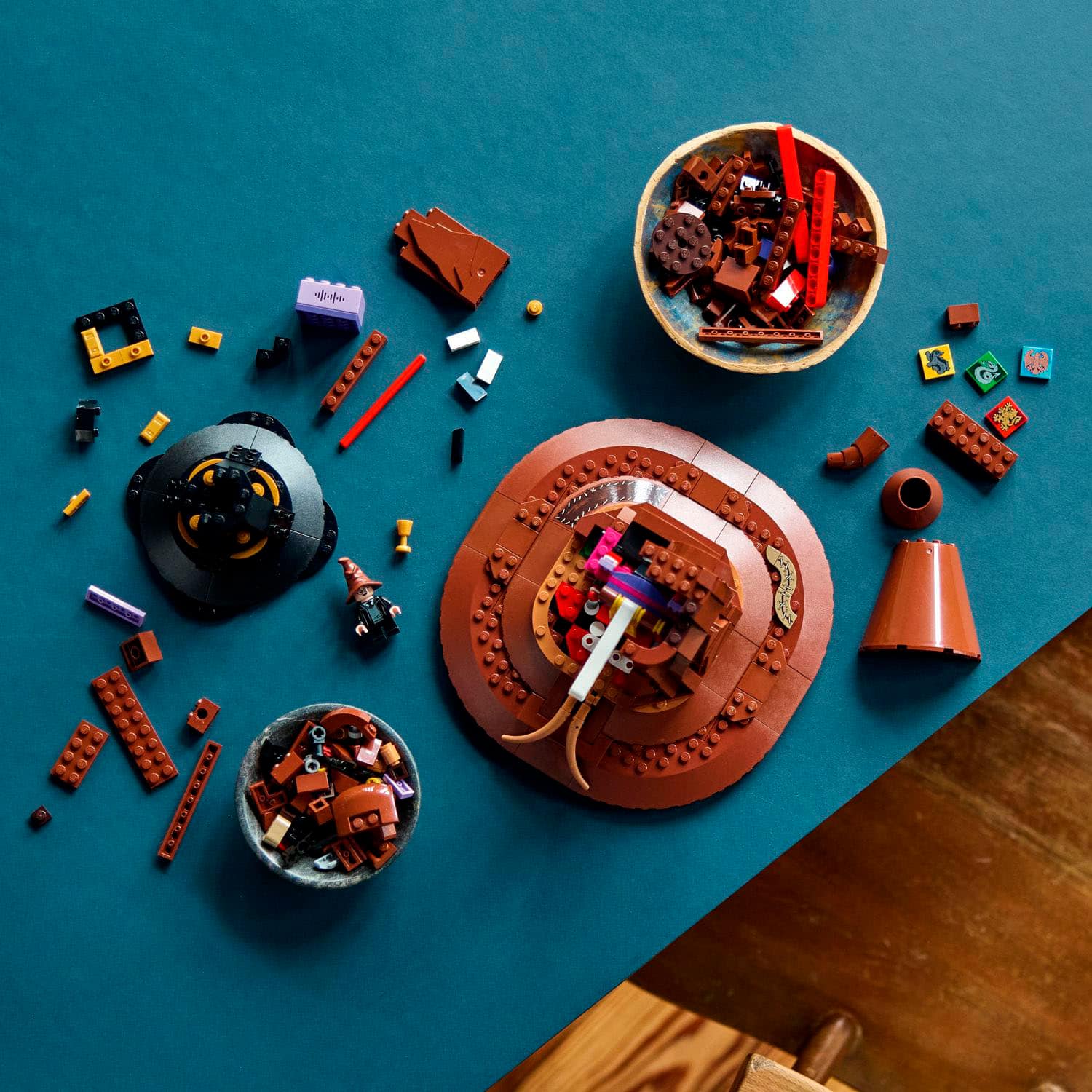 Alt View 12. LEGO - Harry Potter Talking Sorting Hat Build and Display Set 76429.