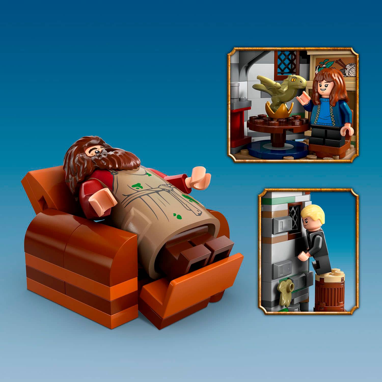 Left. LEGO - Harry Potter Hagrid’s Hut: An Unexpected Visit House Toy 76428.