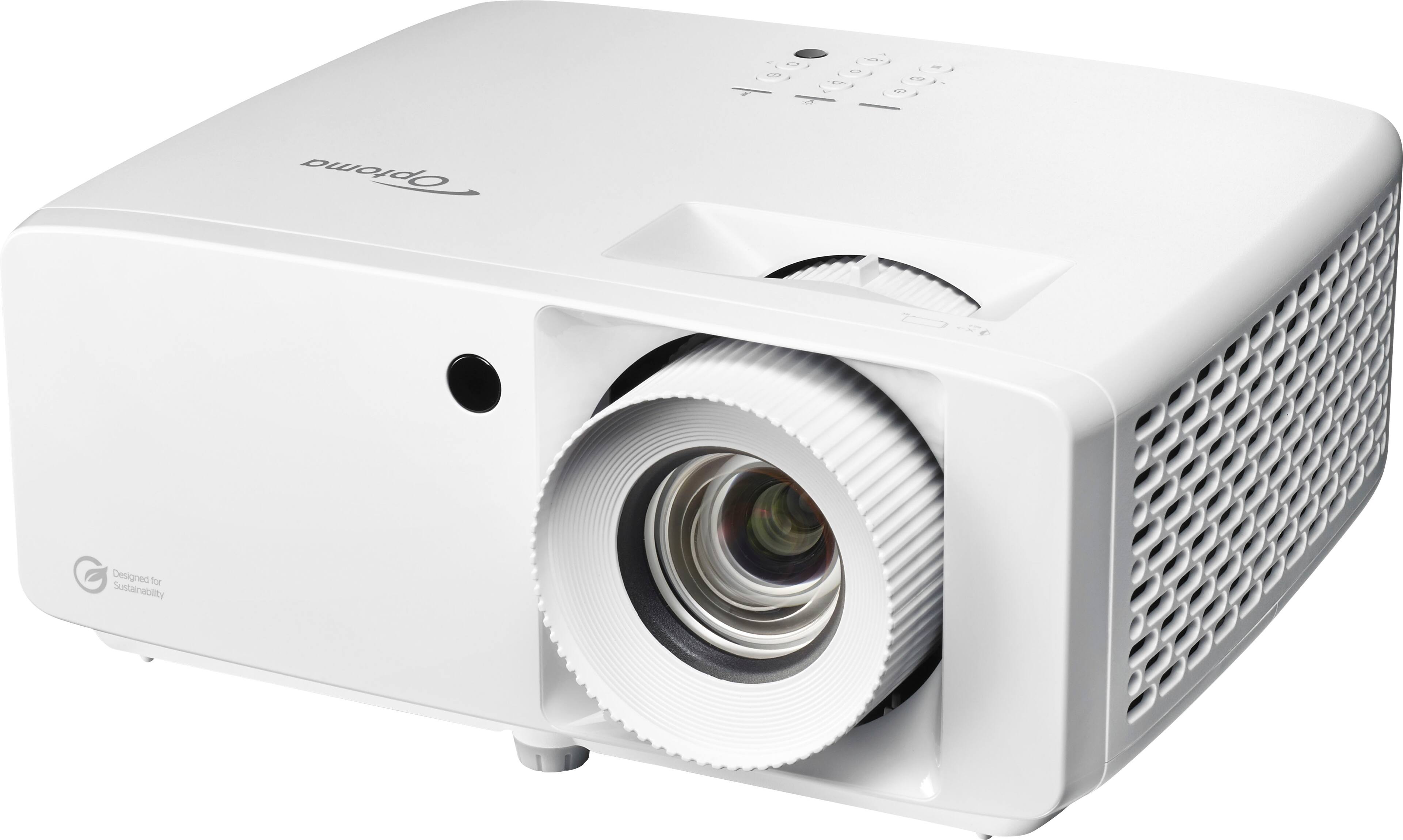 Angle. Optoma - UHZ66 Laser 4K DLP Projector with High Dynamic Range - White.