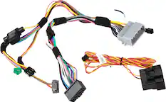 Front. Maestro - Installation T-Harness for Select 2007+ Chrysler, Dodge, and Jeep Vehicles with Head Unit Connectors. - Black.