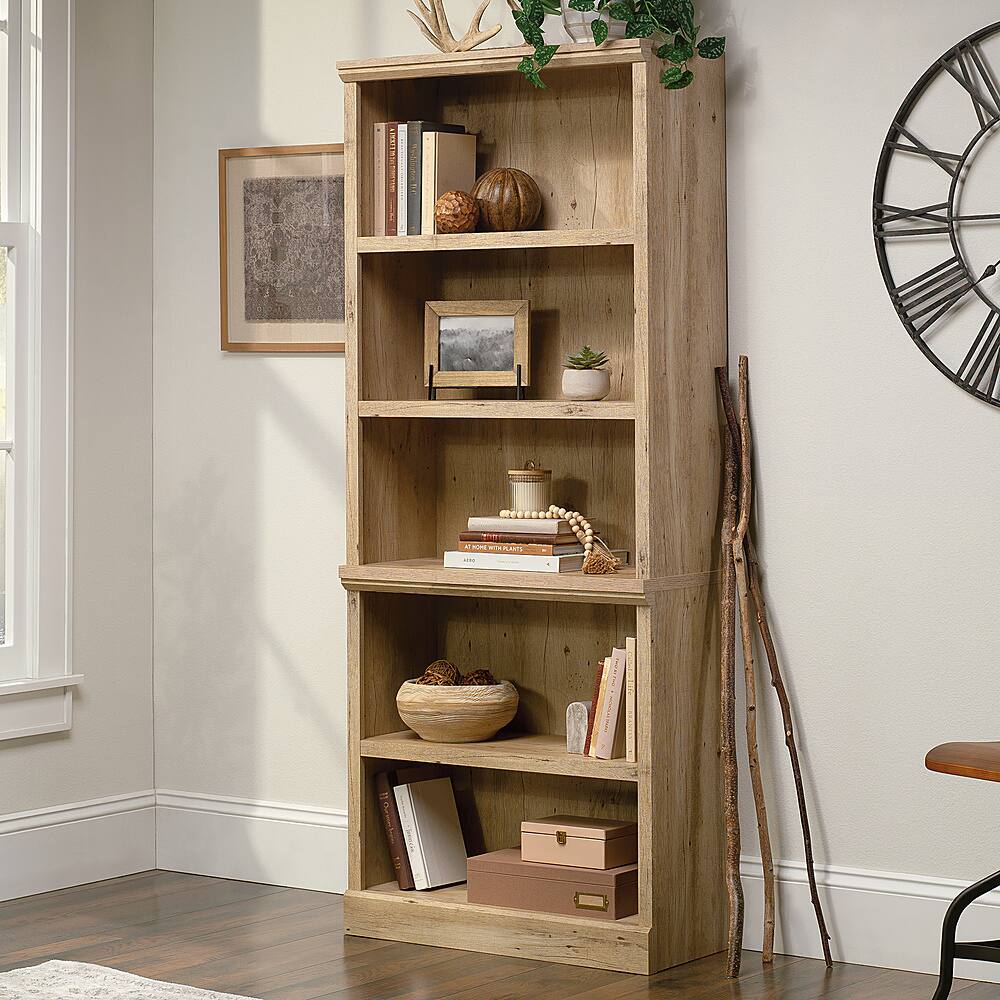 Photo 1 of Sauder 5-Shelf Library Bookcase in Prime Oak