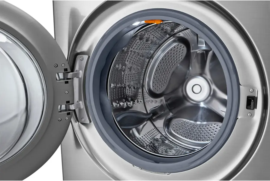 Alt View 21. LG - 5.0 Cu. Ft. HE Smart Mega Capacity All-in-One Electric Washer/Dryer WashCombo with Steam and Ventless Inverter Heat Pump - Graphite Steel.