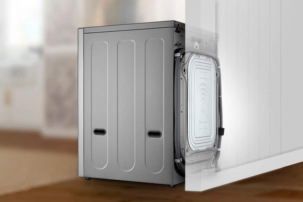 Alt View 28. LG - 5.0 Cu. Ft. HE Smart Mega Capacity All-in-One Electric Washer/Dryer WashCombo with Steam and Ventless Inverter Heat Pump - Graphite Steel.