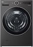 LG - 5.0 Cu. Ft. HE Smart Mega Capacity All-in-One Electric Washer/Dryer WashCombo with Steam and Ventless Inverter Heat Pump - Black Steel
