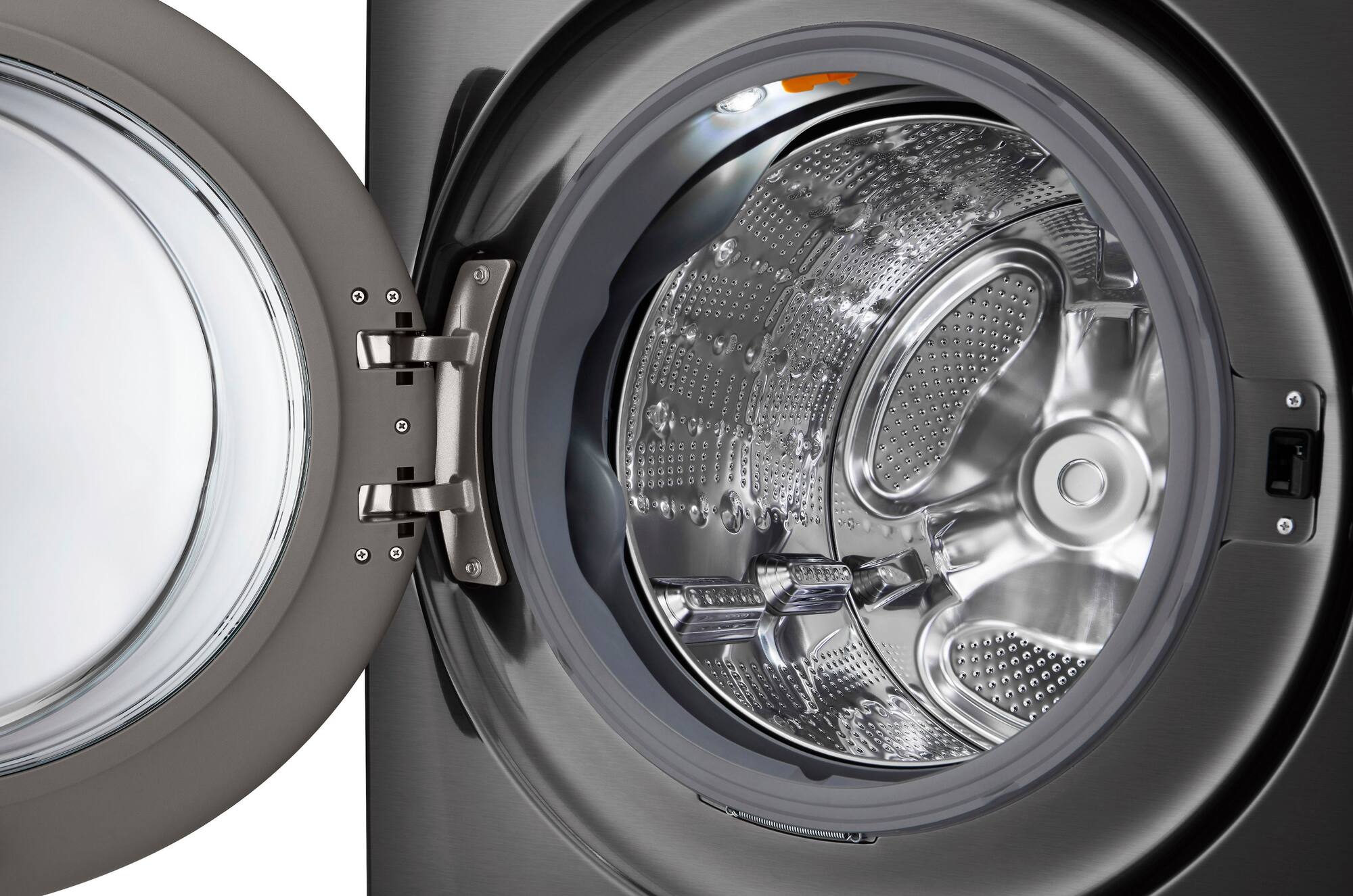 Zoom in on Alt View Zoom 20. LG - 5.0 Cu. Ft. HE Smart Mega Capacity All-in-One Electric Washer/Dryer WashCombo with Steam and Ventless Inverter Heat Pump - Black Steel.