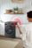 Alt View 34. LG - 5.0 Cu. Ft. HE Smart Mega Capacity All-in-One Electric Washer/Dryer WashCombo with Steam and Ventless Inverter Heat Pump - Black Steel.