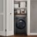 Alt View 35. LG - 5.0 Cu. Ft. HE Smart Mega Capacity All-in-One Electric Washer/Dryer WashCombo with Steam and Ventless Inverter Heat Pump - Black Steel.