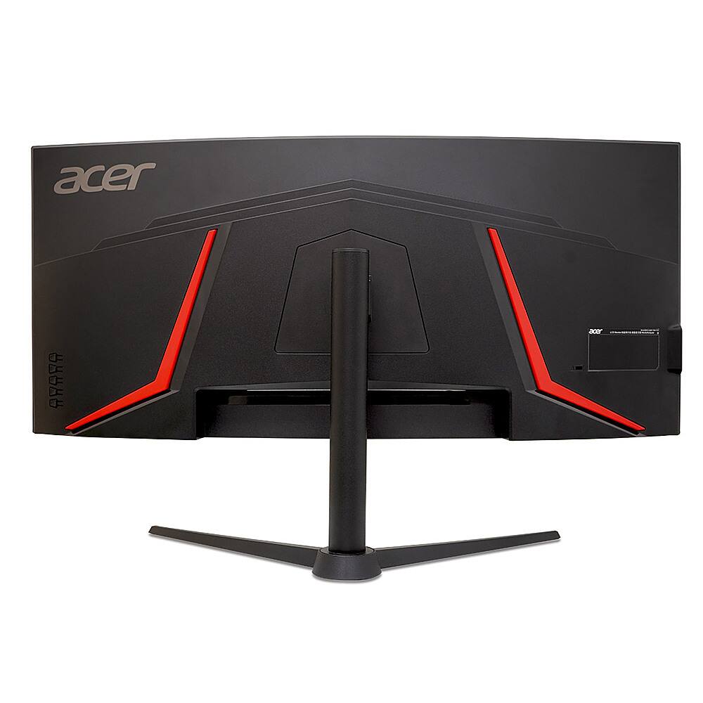Alt View 14. Acer - Nitro XZ342CU V3 34" LCD Curved QHD FreeSync 180Hz 1ms VRB Gaming Monitor with HDR400 (HDMI, DisplayPort) - Black.