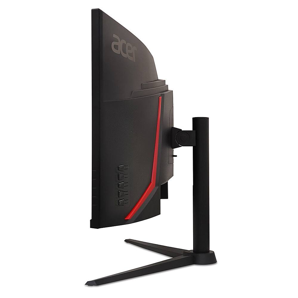 Alt View 1. Acer - Nitro XZ342CU V3 34" LCD Curved QHD FreeSync 180Hz 1ms VRB Gaming Monitor with HDR400 (HDMI, DisplayPort) - Black.