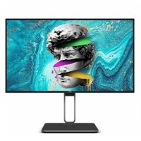 AOC - 27" IPS LCD 4K UHD Monitor with HDR (USB, HDMI) - Black, Gray - Front_Zoom