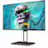 Left. AOC - 27" IPS LCD 4K UHD Monitor with HDR (USB, HDMI) - Black, Gray.
