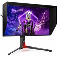 AOC - AGON PRO AGON PRO AG274UXP Widescreen Gaming LED Monitor 27 LED 4K UHD Monitor with HDR (USB, HDMI) - Black, Red - Front_Zoom