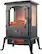Front. Lifesmart - 3 Sided Flame View Infrared Heater Stove - Black.
