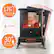 Alt View 15. Lifesmart - 3 Sided Flame View Infrared Heater Stove - Black.