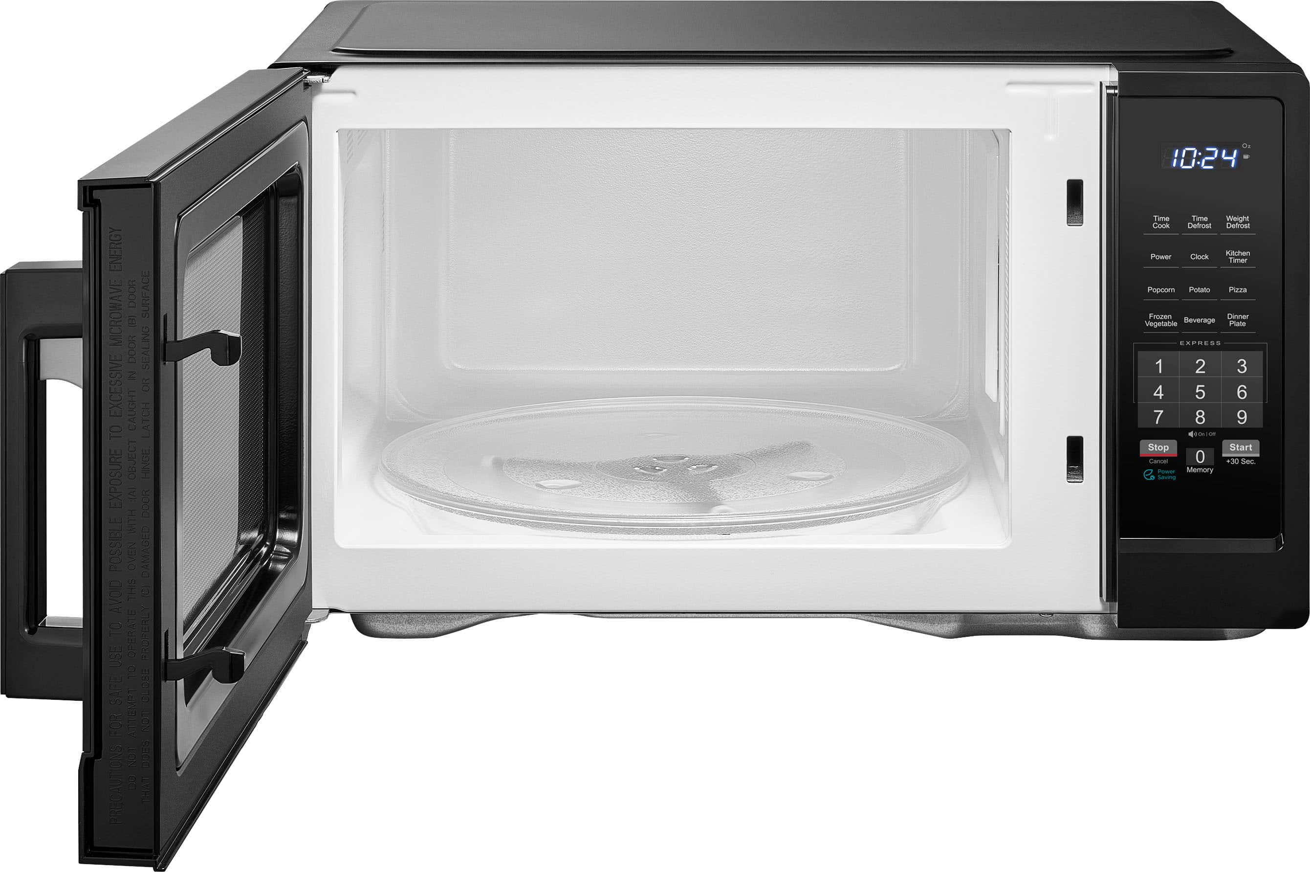 Alt View 11. Insignia™ - 1.1 Cu. Ft. Countertop Microwave - Black.