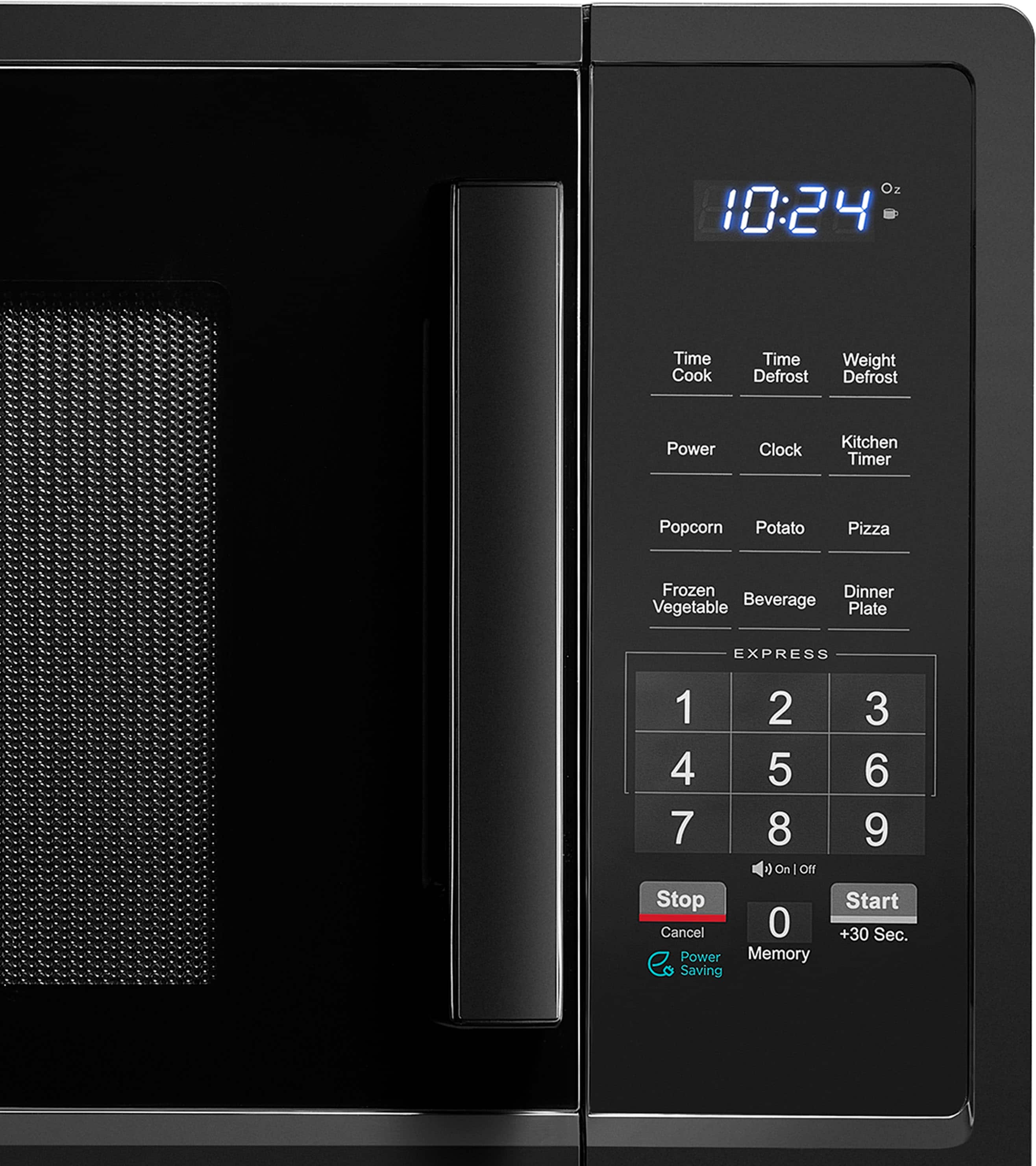 Alt View 13. Insignia™ - 1.1 Cu. Ft. Countertop Microwave - Black.